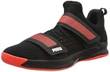 Puma Rise Xt Netfit 1, (Puma Black-Silver-Nrgy Red 01), 10.5 (45 EU) EU