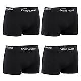 Fabio Farini 4er-Pack Seamless Herren Boxershorts aus Mikrofaser 1001711 Set 8 L