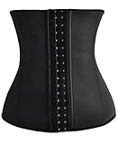 DODOING Damen Latex Waist Cincher Training Sport Bauchband Unterbrust Korsett Body Shaper