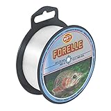 WFT Zielfisch Forelle 500m Clear - Angelschnur zum Forellenangeln, Monofilschnur für Forellen, Forellenschnur zum Angeln, Schnur, Durchmesser/Tragkraft:0.20mm / 3.8kg Tragkraft