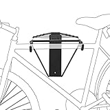 Relaxdays Fahrradhalterung für 1-2 Fahrräder, Fahrradhalter zur Wandmontage max. 50 kg, HxBxT 32 x 30 x 52 cm, schwarz