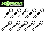 Korda Spinner Swivel - 10 Angelwirbel für Spinnerrig zum Karpfenangeln, Wirbel für Karpfenrigs, Karpfenwirbel für Karpfenmontagen