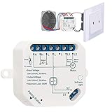 LoraTap WIFI Smart-Einbauschalter Relais Modul für elektrische Rolläden Vorhänge, Jalousien und Markisen Zeitschaltuhr Schalter Rolladenzeitschaltuhr Timer für Rolladenmotor