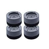 Surenhap Waschmaschinen Schwingungsdämpfer Vibrationsdämpfer Antivibrationsmatte für Waschmaschine & Waschtrockner Füße, 4pcs L