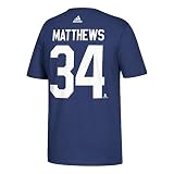 NHL T-Shirt Toronto Maple Leafs Auston Matthews #34 Logo Eishockey blau (L)