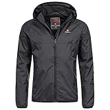 Höhenhorn Rigi Herren Regen Jacke Outdoor Rain Freizeitjacke Schwarz Gr L
