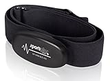 SportPlus Bluetooth 4.0 Herzfrequenz-Brustgurt für iOS (ab 7.1), Android (ab 4.3) und Windows Phone, mit ANT+ und 5,3 kHz - SP-HRM-BLE-400