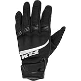 FLM Motorradhandschuhe kurz Motorrad Handschuh Sommer Textilhandschuh 1.0 schwarz 11, Herren, Sportler