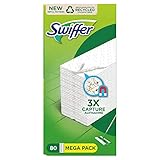 Swiffer Bodenwischer Trockene Bodentücher (80 Tücher) Wischer ideal gegen Staub, Tierhaare & Allergene