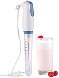 Rosenstein & Söhne Milchaufschäumer: Elektrischer Mini-Handmixer mit Mixbecher-Aufsatz, leiser Motor, 30 W (Elektrischer Milchaufschäumer)
