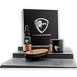 GØLD's Geschenkset II Bartöl 30ml + Bartbalsam 50 ml + Bartbürste oval