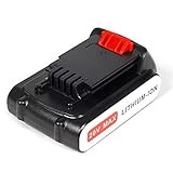 LENOGE 18V 2.0Ah Li-ION Ersatzakku für Black & Decker LBXR20 LBXR2020-OPE LB20 LB20 BL2018-XJ GKC1825L GTC1850L20 STC1820