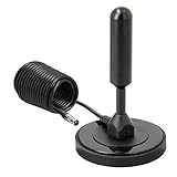 VSG24 91001 – DVB-T2 (HD) Antenne, AVK25 Plus, Fernsehkanäle, HD Free TV, Sat, TV-Programme Empfänger, Digital Ready, Plug & Play, 5m Kabel - Schwarz