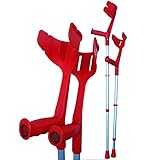 Invacare® 'Magic Twin' stabile, verstellbare Krücken (Rot)