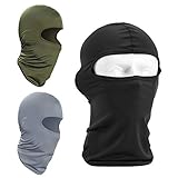 YAVO-EU Fahrrad Maske Lycra Sturmhaube 3 Pack Unisex Motorrad Motorradmaske Wandern Sport Outdoor Radfahren Leichte