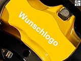 myrockshirt Wunschlogo Wunschname HI -4 x Bremsenaufkleber