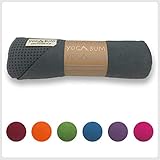 Yogabum Klassische Kollektion Anti-Rutsch Yoga-Matte Yoga Handtucher (Slate Grey)