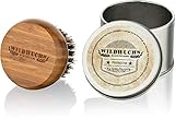 Bartbürste Wildschweinborsten von Wildwuchs Bartpflege aus Bambus Holz Bart Bürste Natur Beard Brush in praktischer Geschenkbox