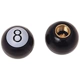 SODIAL(R) 4 x Universell Auto LKW Fahrrad ,Pool 8 Ball Reifen Luftventilschaft Kappen Rad Felge