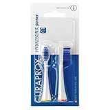 CURAPROX Hydrosonic POWER Aufsteckbürsten, 2x Bürstenköpfe optimal für die höchste Reinigungsleistung auch für Zahnspangen, Doppelpack, CHS 300