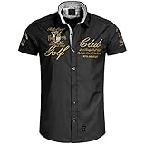 Redbridge Herren Hemd Freizeithemd Baumwolle Golf Club Regular Fit Bestickt