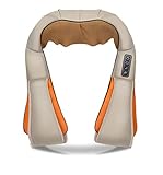 Massagegerät mit Wärmefunktion für Schulter Nacken Rücken Nackenmassagegerät Shiatsu Elektrisch Massager mit 3 Einstellbaren Geschwindigkeiten Muskel Schmerzlinderung zu Hause Büro und Auto