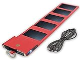 Solar Power Bank mit SunPower Technologie, Handy Ladegerät im Taschenformat, ideal beim Camping oder Wandern, Mobile Solar Charger kompatibel mit iPhone, Samsung, Huawei, rot