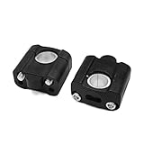 sourcing map 2Stk. universell 22mm Lenker Steigklemme Halter Adapter für Motorrad schwarz