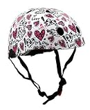 KIDDIMOTO Fahrrad Helm für Kinder - CE-Zertifizierung Fahrradhelm - Design Sport Helm für Skates, Roller, Scooter, laufrad - Liebe -S (48-53cm)