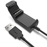 TUSITA Ladegerät für Garmin Edge 20 / Edge 25 GPS - USB Ladekabel Kabel Clip Cradle 100cm - Fahrradcomputer Zubehör