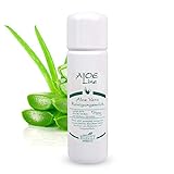 Aloe Vera Reinigungsmilch mit 40% Bio Aloe Vera, milde und porentiefe Hautreinigung, entfernt schonend Make-Up und Hautverschmutzungen, vegan, 200ml
