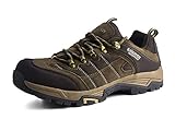 Knixmax Damen Wanderschuhe Hiking Schuhe Outdoor Anti-Rutsch-Sohle Wasserdicht Trekking-Wanderhalbschuhe, 40 EU, Braun