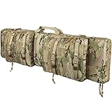 Wisport Taktische Gewehrtasche Doppel + inkl. E-Book | Gewehrfutteral | Militär | Jagd | Flinte | Tasche für 2 Gewehre | Gewehr groß | Cordura | Camo | Camouflage | 120+ | US Multicam