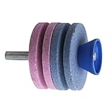 Fenteer Blaue Sichelmäher Schärfmaschine - Blau und Pink, 18x7x64mm