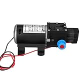 Zerone Wasserpumpe, Hohe Druck selbstansaugend Membran-Wasserpumpe Für Wohnwagen Boot Garten Industrie, 8L / min Abwasserpumpe Gartenpumpe Teichpumpe Hochdruck Pumpe DC12V 160PSI