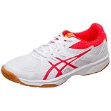 ASICS Damen Upcourt 3 Volleyball-Schuh, White/Laser Pink, 42.5 EU