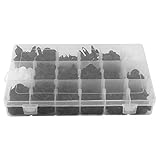 Elerose Befestigungsclips Auto, 415 Stück Universal Kfz Clips Plastik Befestigung, Türverkleidungs Klipse 8mm