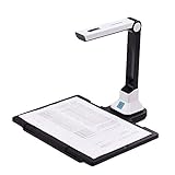 Aibecy BK50 Dokumentenscanner Portable 5 Megapixel A4 Scanner Dokumentenkamera Buchscanner Unterstützung 7 Sprachen Deutsch/Russisch/Französisch/Japanisch/Spanisch/Italienisch/Englisch