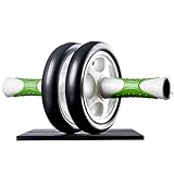 Ultrasport Bauchtrainer AB Roller / AB Trainer inkl. Knieauflage, Bauchtraining für Männer und Frauen, Bauchmuskelroller mit Multifunktion, auch für Senioren, platzsparend klappbarer Muskeltrainer