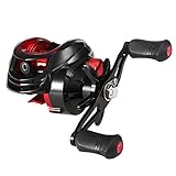 Kstyhome Baitcasting-Rolle 18 + 1BB Kugellager Baitcasting-Angelrolle Hohe Geschwindigkeit 7,2: 1 Übersetzungsverhältnis Magnetisches Bremssystem Baitcaster-Rolle
