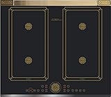 Kaiser KCT 6745 AD Induktionskochfeld Autark 60cm,Kochfeld,Free Zone Induktion, Power Booster,4 Kochzonen,Touch Control,Glaskeramik Kochfeld, Glas Schwarz, Kochfeld Autark,Herd,Metallleiste,UVP 1300€