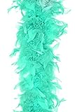 Unbekannt Federboa Karneval Kostüm Fasching Boa Federn 180cm, Farbe: Mint