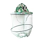 Non-brand Ultralight Outdoor Anti Moskito Maske Hut mit Kopf Net Mesh Gesichtsschutz