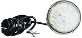 HELLA 2BE 980 690-101 LED-Tagfahrleuchte - 24V - rund - Einbau - Lichtscheibenfarbe: glasklar - LED-Lichtfarbe: gelb/weiß - Kabel: 2500mm - vorne