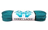 Derby Laces Blaugrün gewachste Spitze für Rollschuhe Derby, Hockey und Schlittschuhe und Stiefel