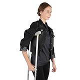 Soles Walking Crutches Paar Justierbares faltbares Aluminium Männer oder Frauen, Silber