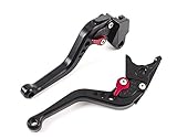 Motorrad Kurz Kupplung Bremshebel CNC Verstellbare Aluminium fur Sportmotorrad KAWASAKI ZX-6 ZZR600 GPZ500S/EX500R NINJA ZR750 ZEPHYR ZX9R ER-5 NINJA 650R ein paar (F14/K750) SPL046