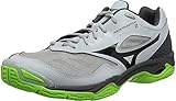 Mizuno Unisex-Erwachsene Wave Phantom 2 Handballschuhe, Grau High Rise Schwarz Grün Gecko 37, 44 EU