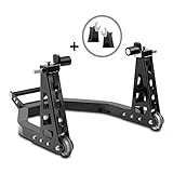 ConStands - Motorrad Montageständer Motorradständer Hinterrad Hinten Superlight Universal Schwarz