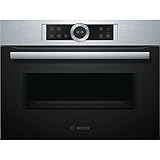 Bosch CFA634GS1 Serie 8 Einbau-Mikrowelle / 900 W / 36 L / Edelstahl / Klapptür / TFT-Display / AutoPilot 7 / automatische Leistungsstufe nach Gewicht